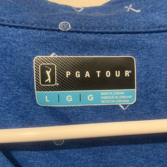 Blue PGA Golf Polo - Picture 3 of 3